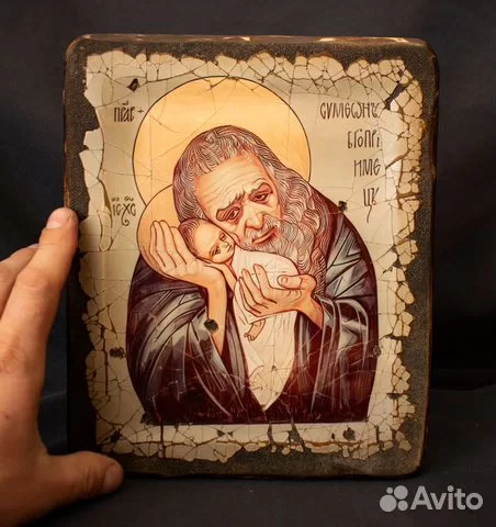 Икона авторская "Святой Симеон Богоприимец"