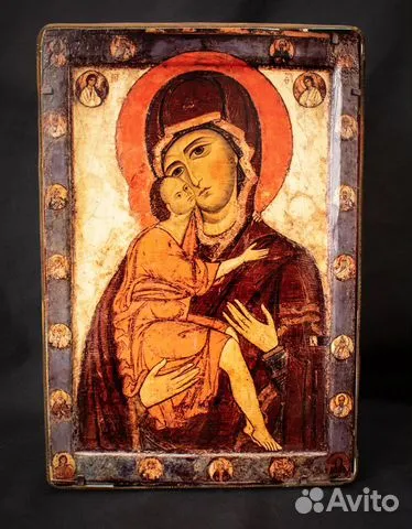 Икона деревянная «Богоматерь Умиление (Белозерская