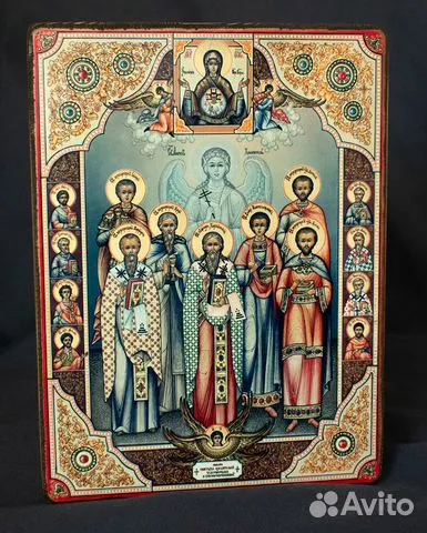 Икона "Собор целителей, чудотворцев "