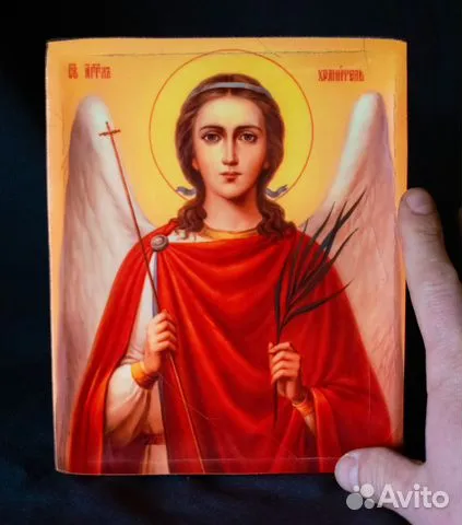 Ангел Хранитель" икона деревянная с ковчегом
