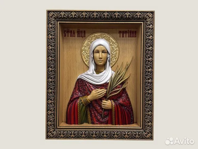Икона резная Святая Татьяна
