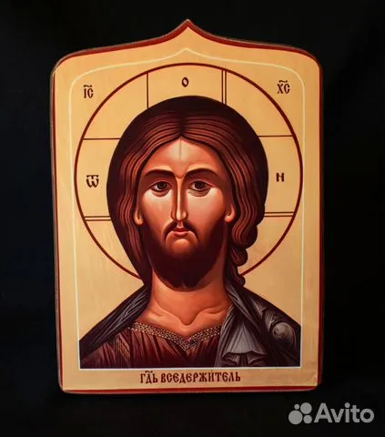 Икона "Господь Вседержитель" дерево, ручная работа